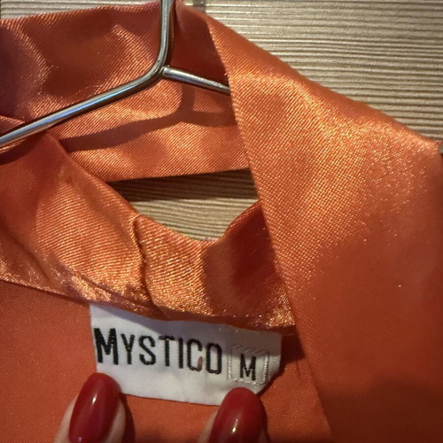 Satin robe Mystico like new, size M, orange