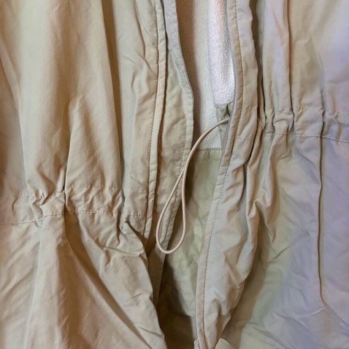 Women's jacket used, beige, size XL with elastic waist
