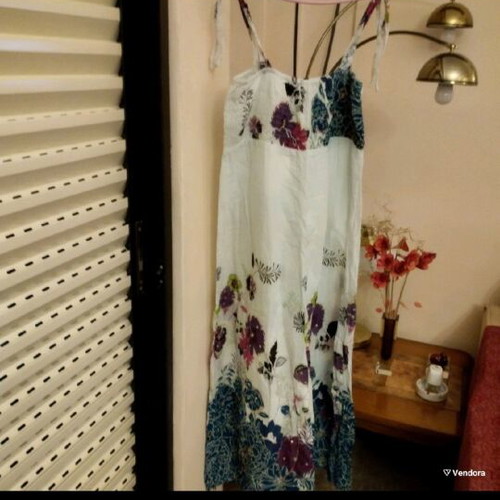Long cotton dress like new, free size M/L, airy and light for summer