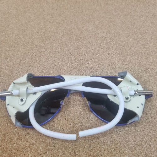 Alpina Spectravision ICE vintage sunglasses used, 1980s purple and white