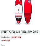  Fanatic Fly Air Premium 10.8' Sup windsurf.