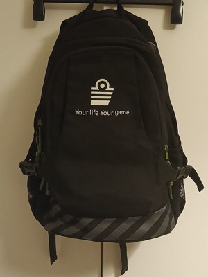 Admiral Unisex Backpack Like New Black and Gray