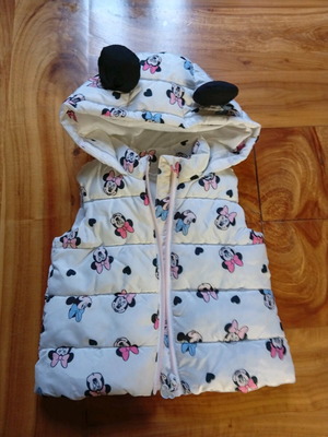 Sleeveless jacket for girl 9-12 months 74 cm like new