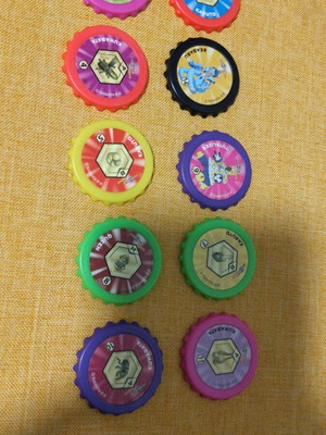 Medabot collectible caps pack of 10 new