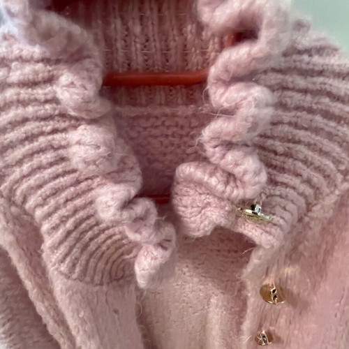 Wool cardigan new, pink, sizes M and L
