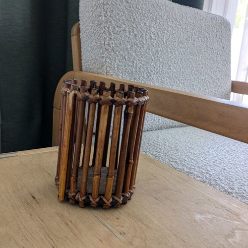 Wooden Candle Lantern Boho used