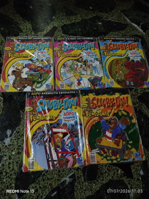Scooby-Doo & The Flintstones comics set, like new, 5 issues