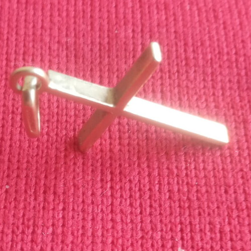 14K gold vintage cross pendant