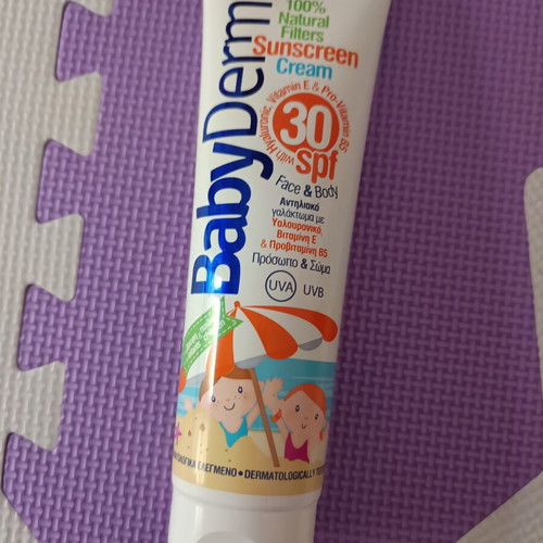 BabyDerm Kids Sunscreen SPF 30 unused