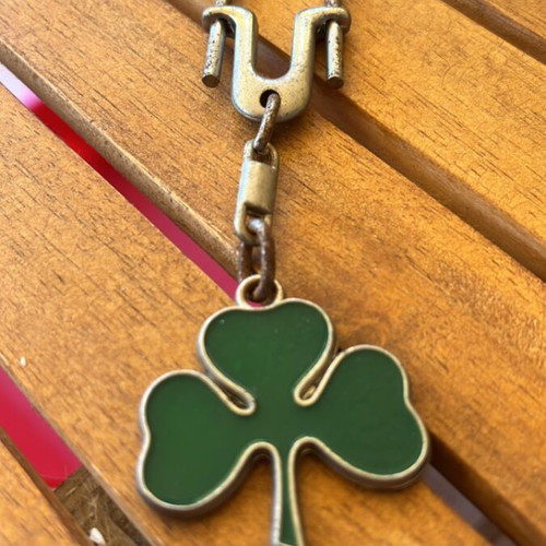 Panathinaikos keychain used, lock slightly rusty