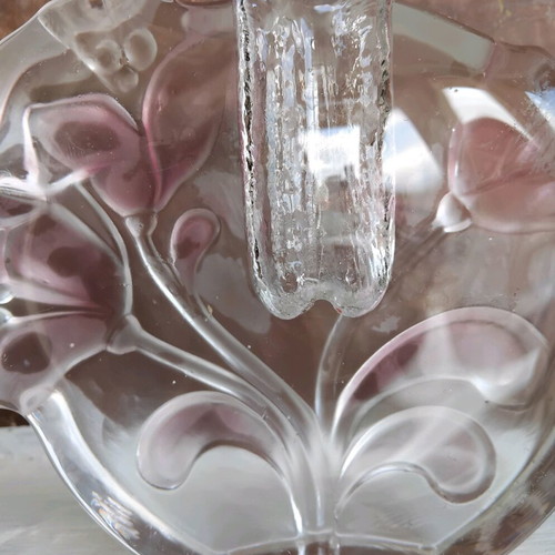 Vintage glass vase Walther like new for 2 flowers