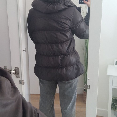 Sisley Benetton black down jacket used