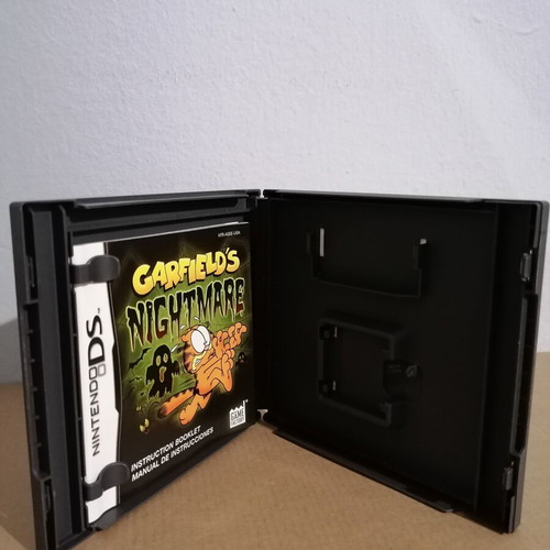 Garfield's Nightmare Nintendo DS case, cover and manual, NTSC