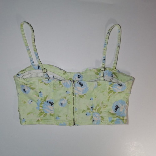 Stradivarius Bridgerton corset bustier used, size L, green