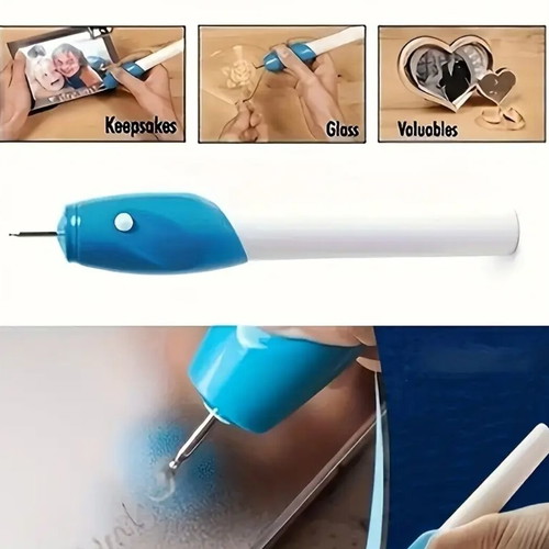 Engraving pen tool new battery-powered for glass, stone, wood