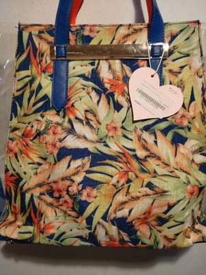 Τσάντα Anna Smith Aloha Tropical tote διπλή καινούργια με καρτελάκι
