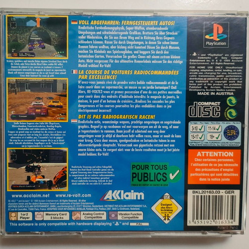 Re-Volt PlayStation PS1 game used, very good condition