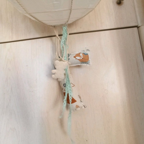 Handmade children's ceiling light boho style with letter "G" new