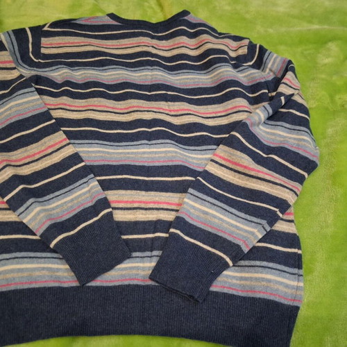 Men's wool sweater new, multicolor, size L