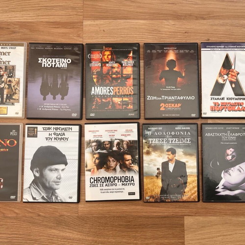 DVD movies like new, pack of 10, with subtitles