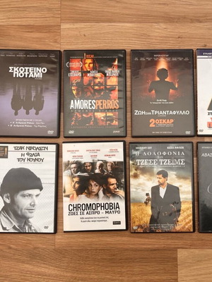 DVD movies like new, pack of 10, with subtitles