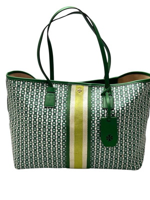 Tory Burch зелена чанта за рамо употребявана