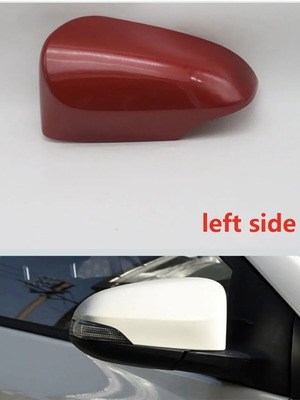 Toyota Yaris left side mirror cover used, burgundy metallic, 2011-2019