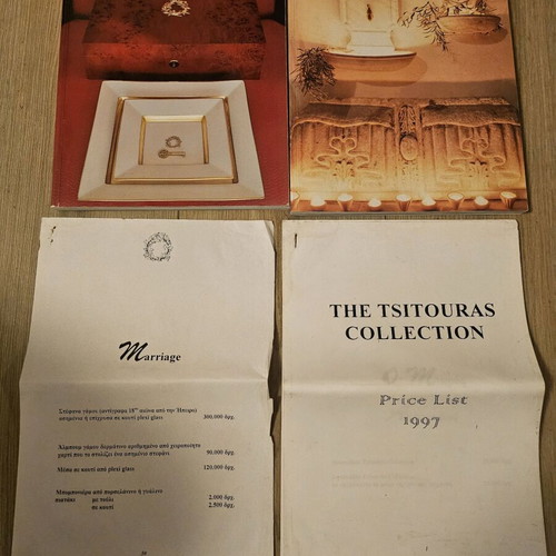 Tsitouras ashtrays like new, collectible with books and catalog
