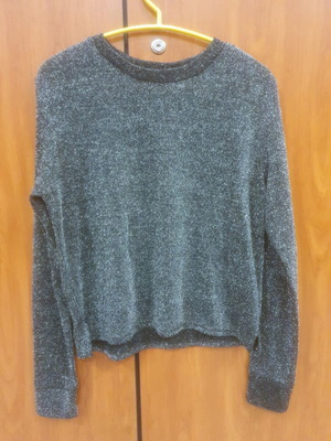H&M Divided No.S blouse black silver