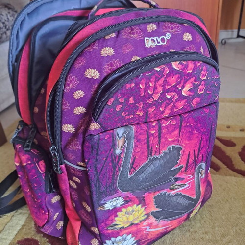 POLO Extenic Glow school backpack used with swan design