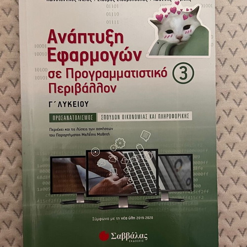 Development of Applications in Programming Environment Grade 3 Textbook like new