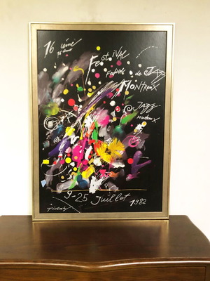 Montreux Jazz Festival 1982 Original Poster by Jean Tinguely used