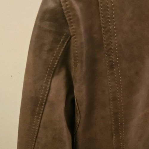 Pull & Bear women's leather jacket brown size S like new