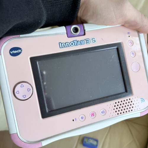 VTech InnoTab 3S educational tablet used with Monsters University game