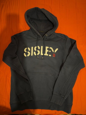 Sisley hoodie like new, size L, blue