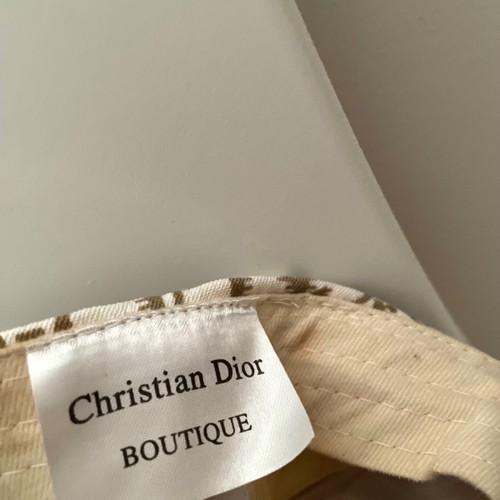 Christian Dior hat used with casual design and embroidery