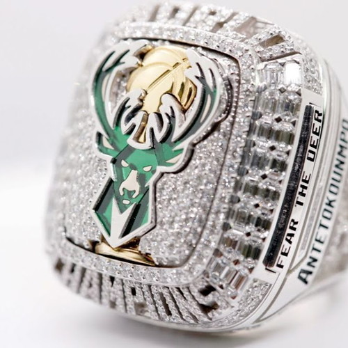 Giannis Antetokounmpo NBA championship ring new