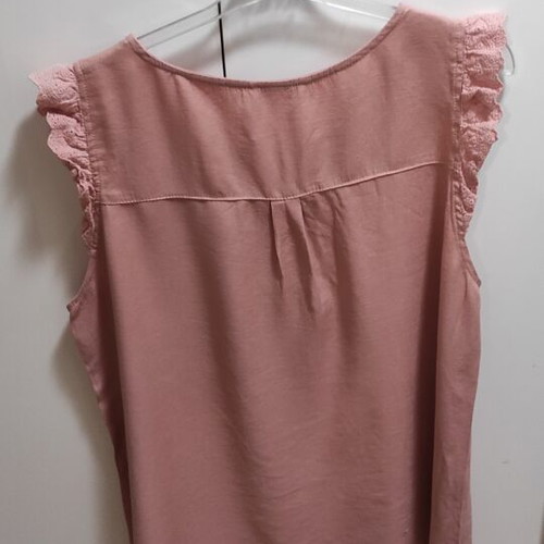 Sleeveless top used, pink, size XXXL