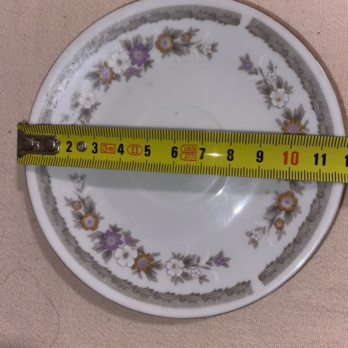 Vintage Fine China Coffee Tea Cup Set 9 Pieces like new