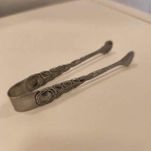 Esmeyer Hildesheimer Rose vintage sugar tongs