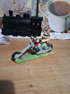 Collectible Handmade Biker Figurine 1980s like new