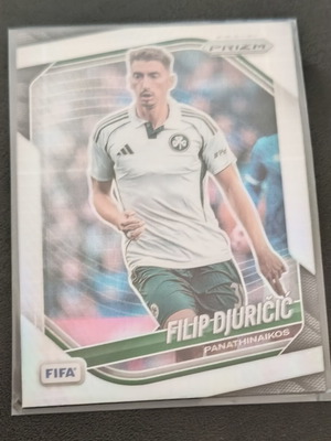 Филип Джуричич Панатинайкос 2025-26 Panini Prizm FIFA футболна карта нова, автентична