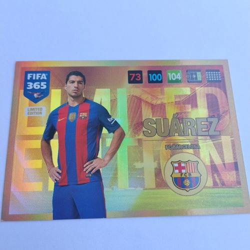 Panini FIFA 365 2017 Limited Edition Card Suarez new
