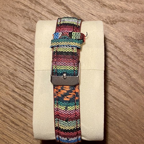 Wristwatch Boho ethnic style new, colorful woven strap