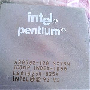 Intel Pentium 120mhz CPU vintage retro pc part