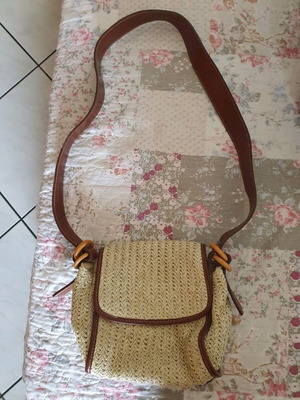 Straw crossbody bag used