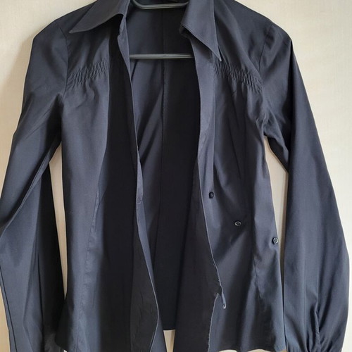 Zara black wrap shirt like new, size M