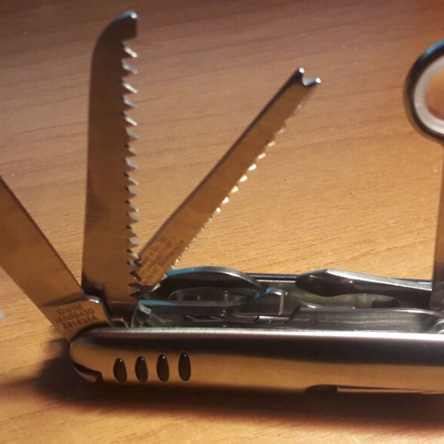 Multitool new, essential for camping trips etc.