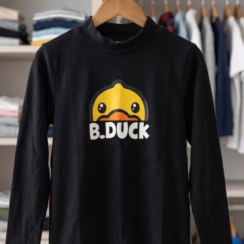 B.Duck Kids Long Sleeve Top mock neck, size 150, like new