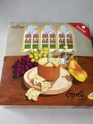 Girolle Cheese and Chocolate Slicer Like New with Wooden Base